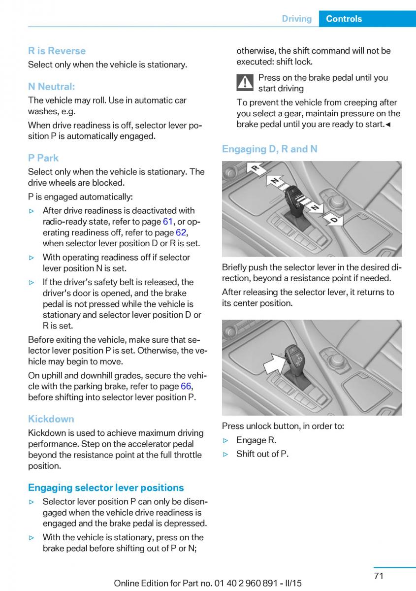 BMW i8 owners manual / page 87