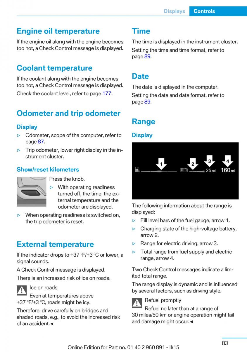 BMW i8 owners manual / page 99