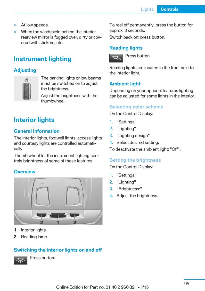 BMW i8 owners manual / page 111