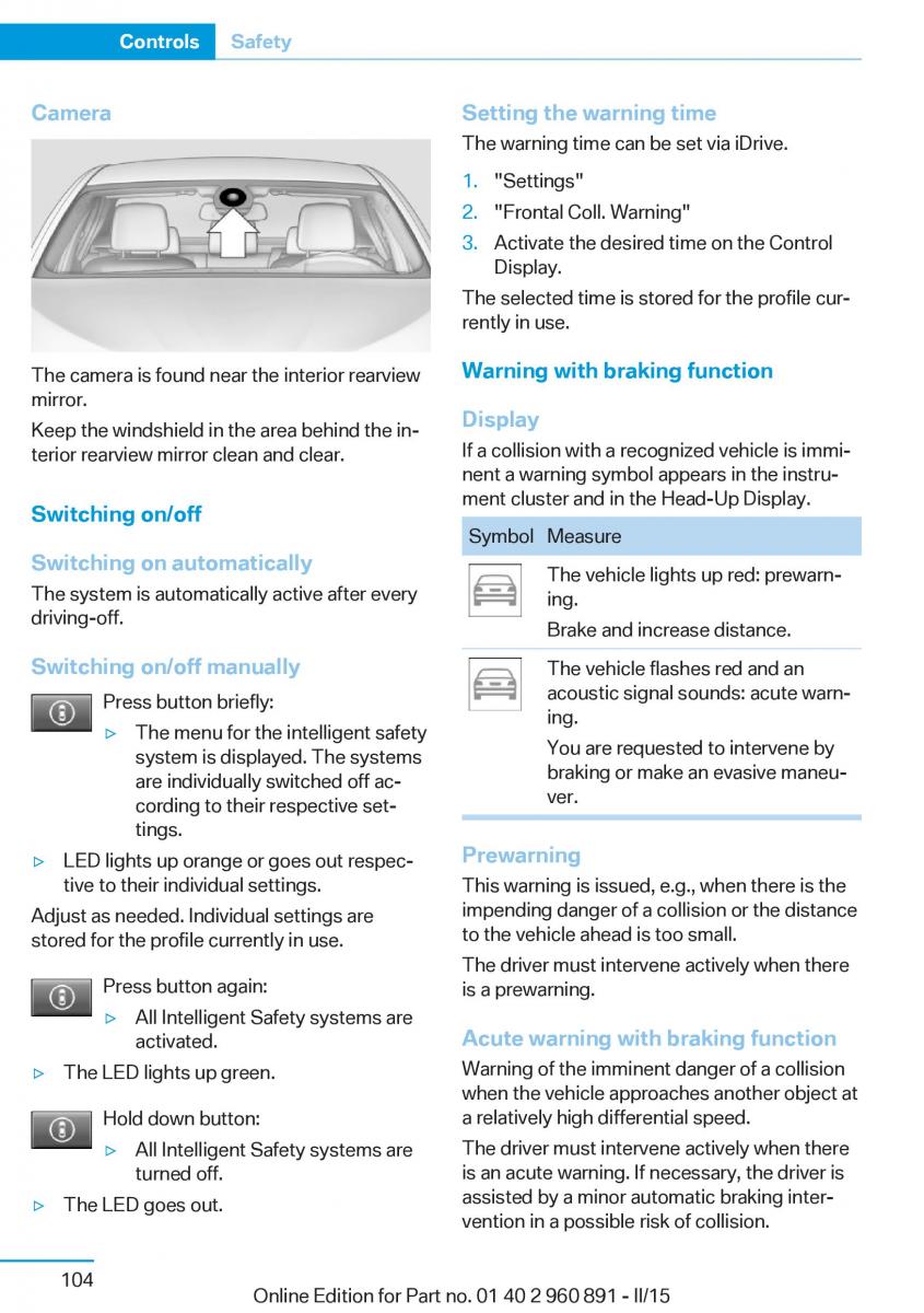 BMW i8 owners manual / page 120