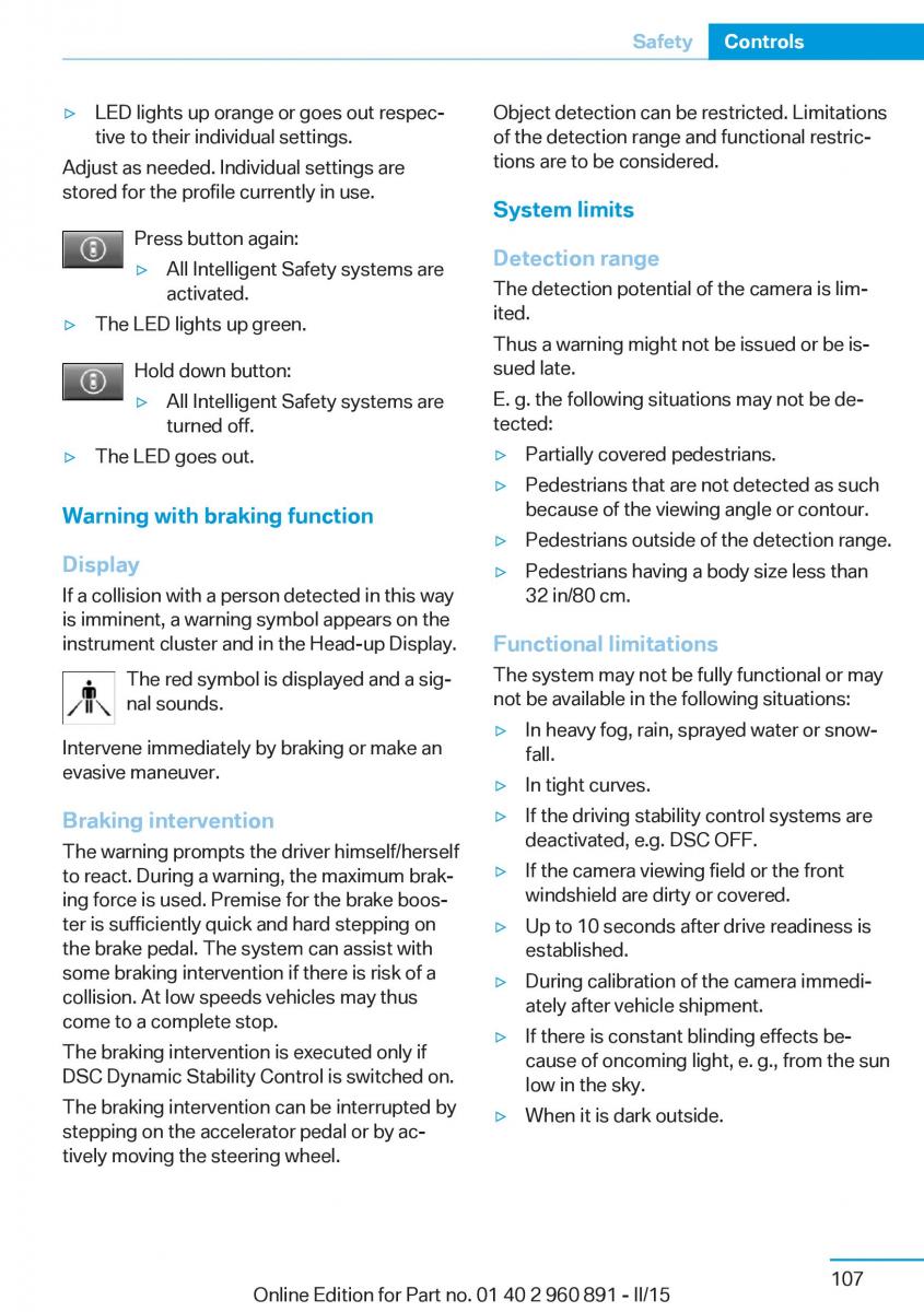 BMW i8 owners manual / page 123