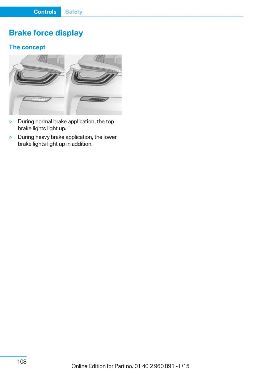 BMW i8 owners manual / page 124