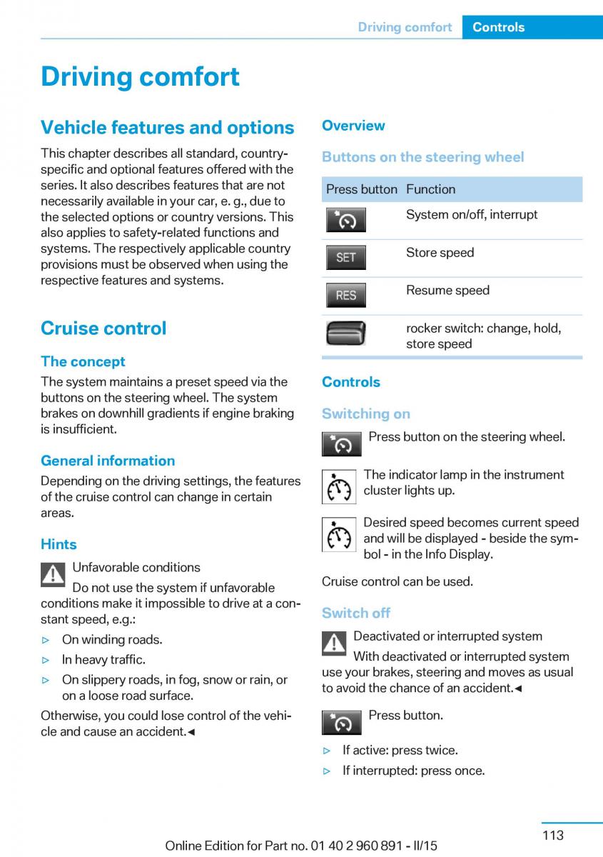 BMW i8 owners manual / page 129