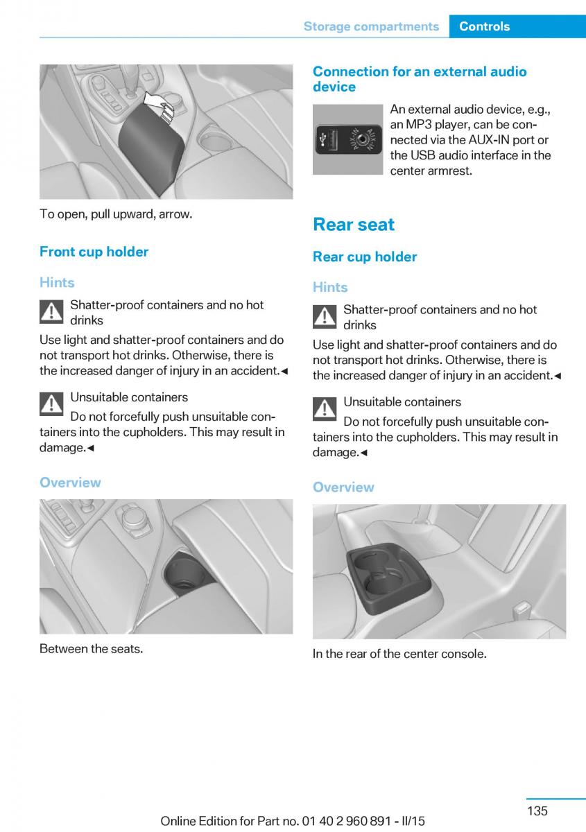 BMW i8 owners manual / page 151