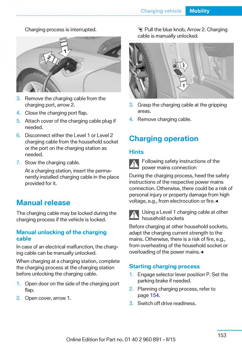 BMW i8 owners manual / page 169