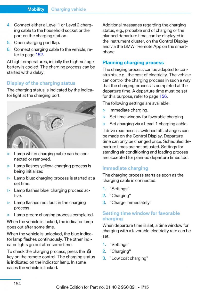 BMW i8 owners manual / page 170