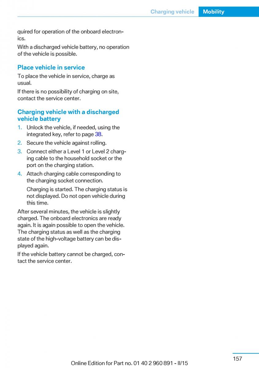 BMW i8 owners manual / page 173