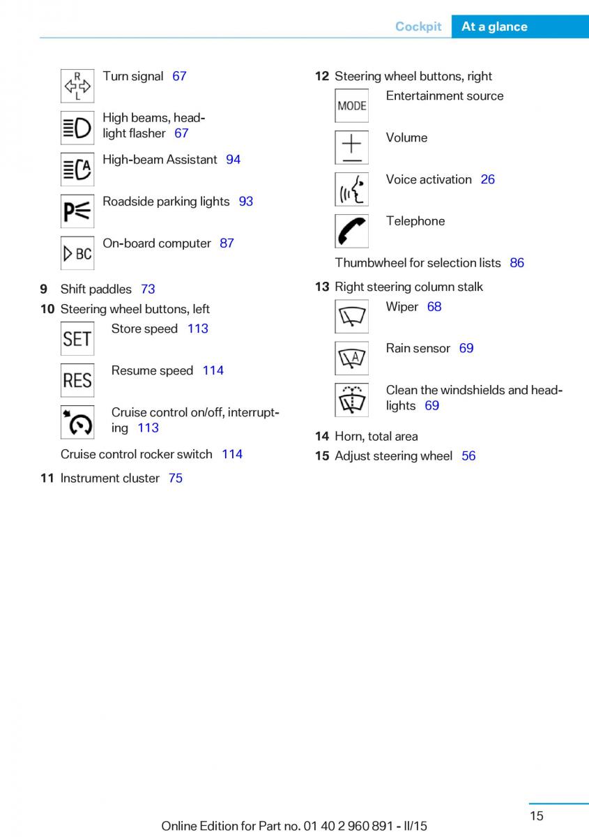 BMW i8 owners manual / page 31