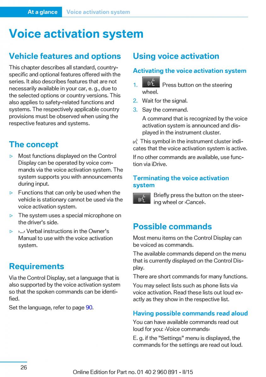 BMW i8 owners manual / page 42