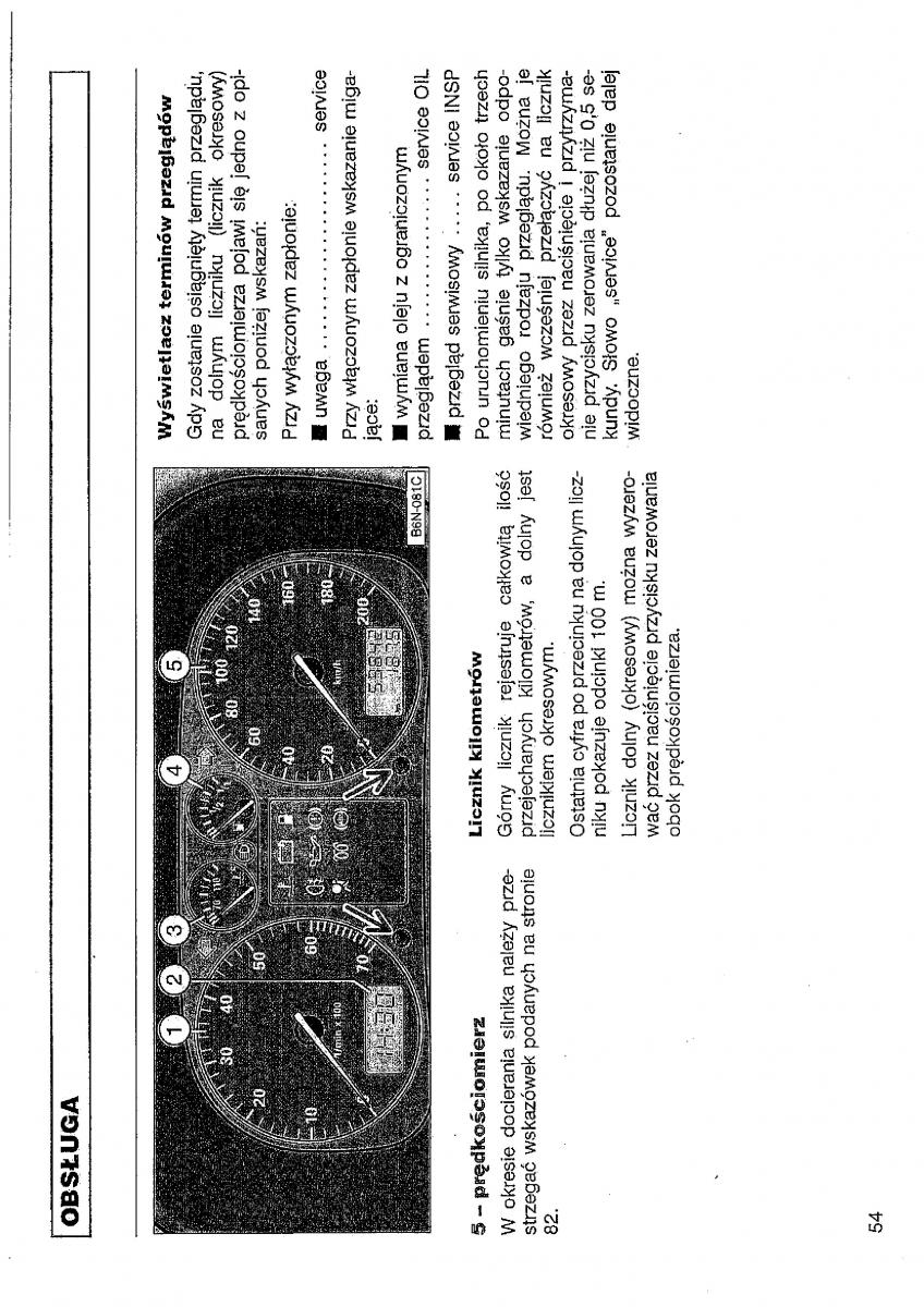 VW Polo III 3 instrukcja obslugi / page 55