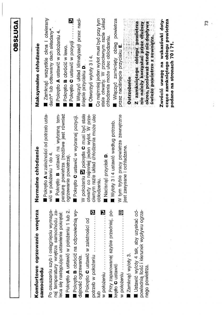 VW Polo III 3 instrukcja obslugi / page 74