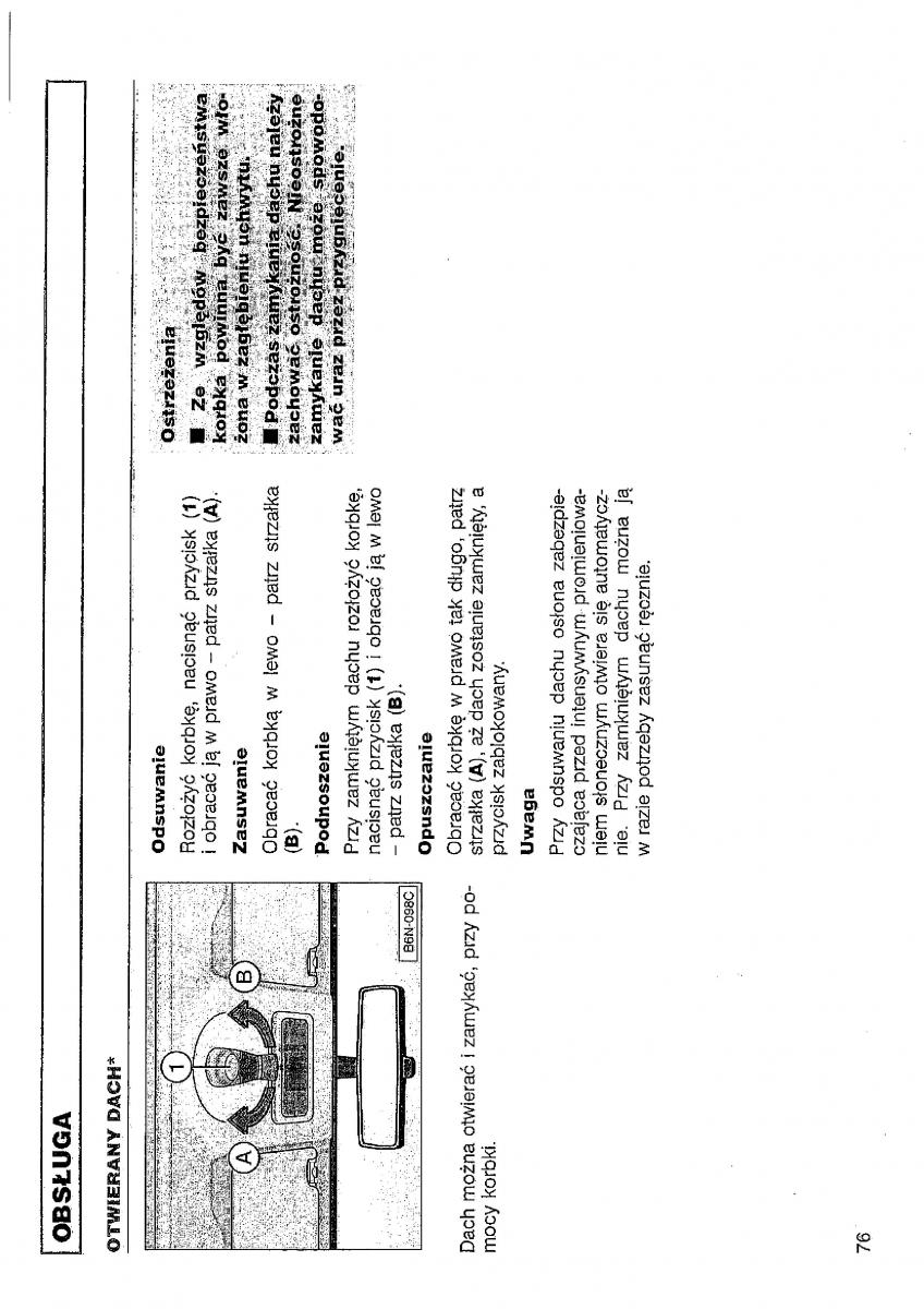 VW Polo III 3 instrukcja obslugi / page 77