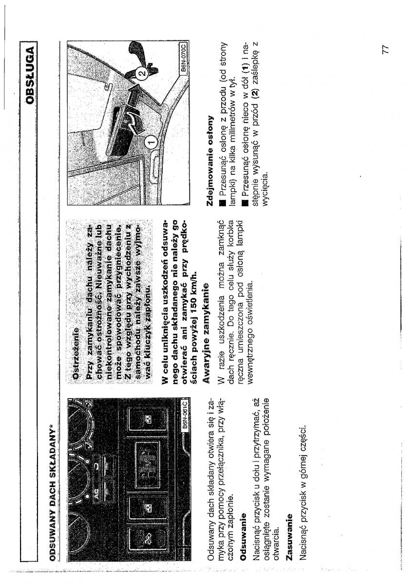 VW Polo III 3 instrukcja obslugi / page 78