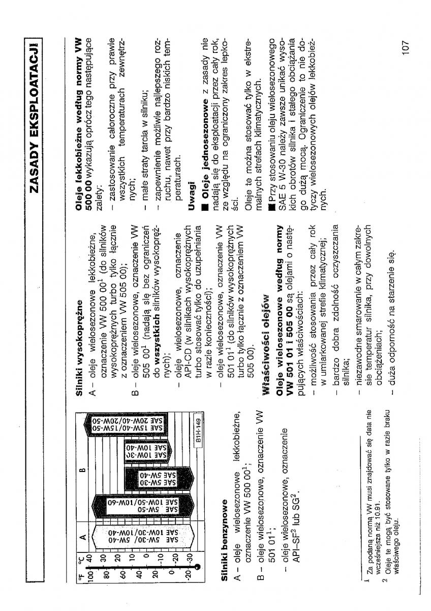 VW Polo III 3 instrukcja obslugi / page 108