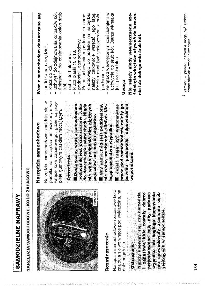 VW Polo III 3 instrukcja obslugi / page 135