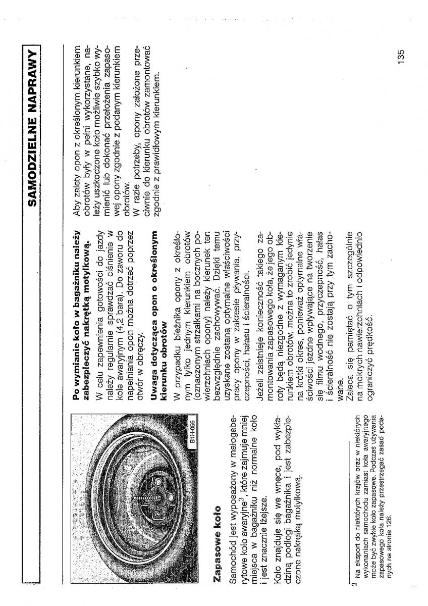 VW Polo III 3 instrukcja obslugi / page 136