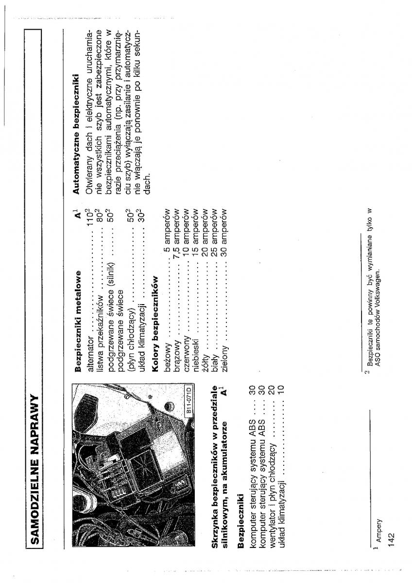 VW Polo III 3 instrukcja obslugi / page 143