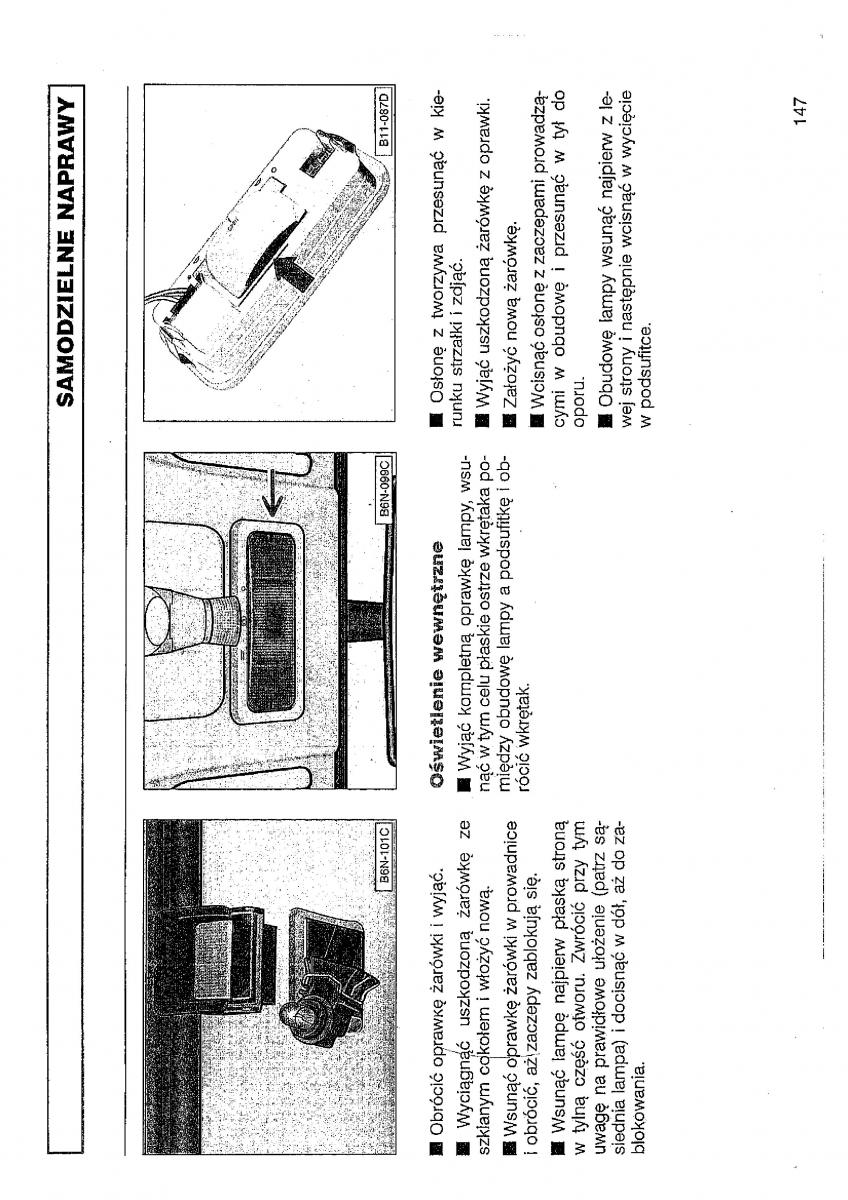 VW Polo III 3 instrukcja obslugi / page 148