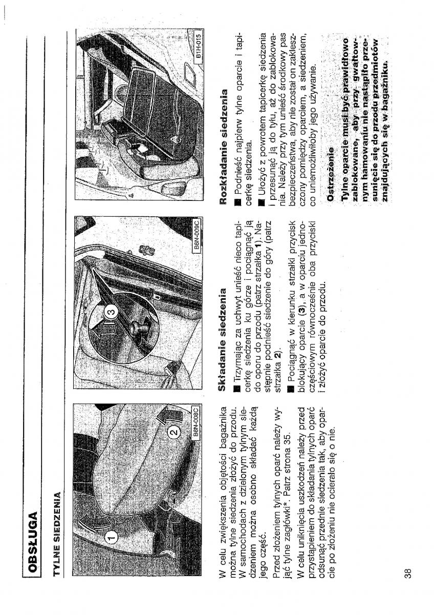 VW Polo III 3 instrukcja obslugi / page 39