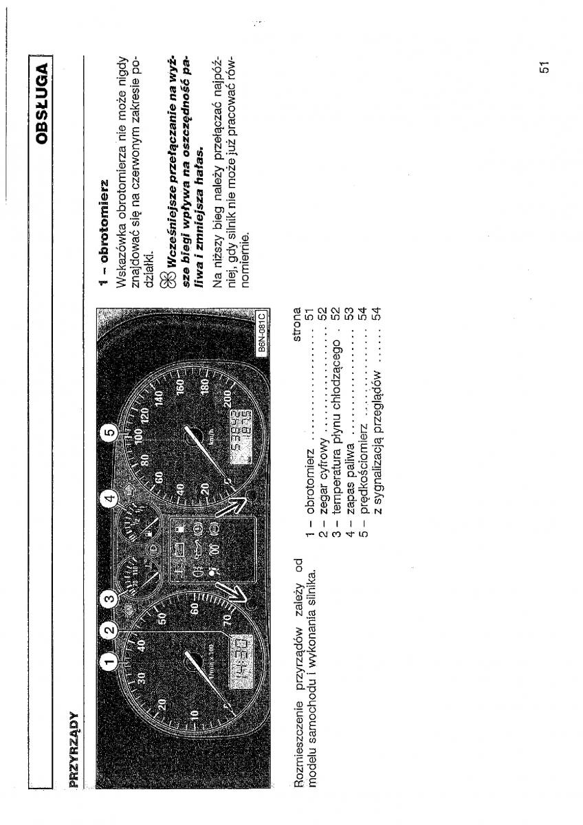 VW Polo III 3 instrukcja obslugi / page 52