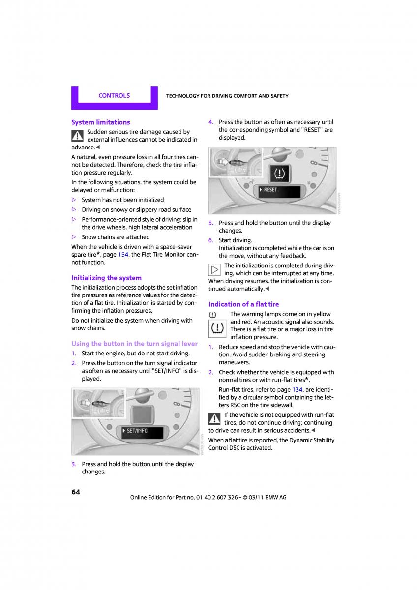 Mini Clubman owners manual / page 66