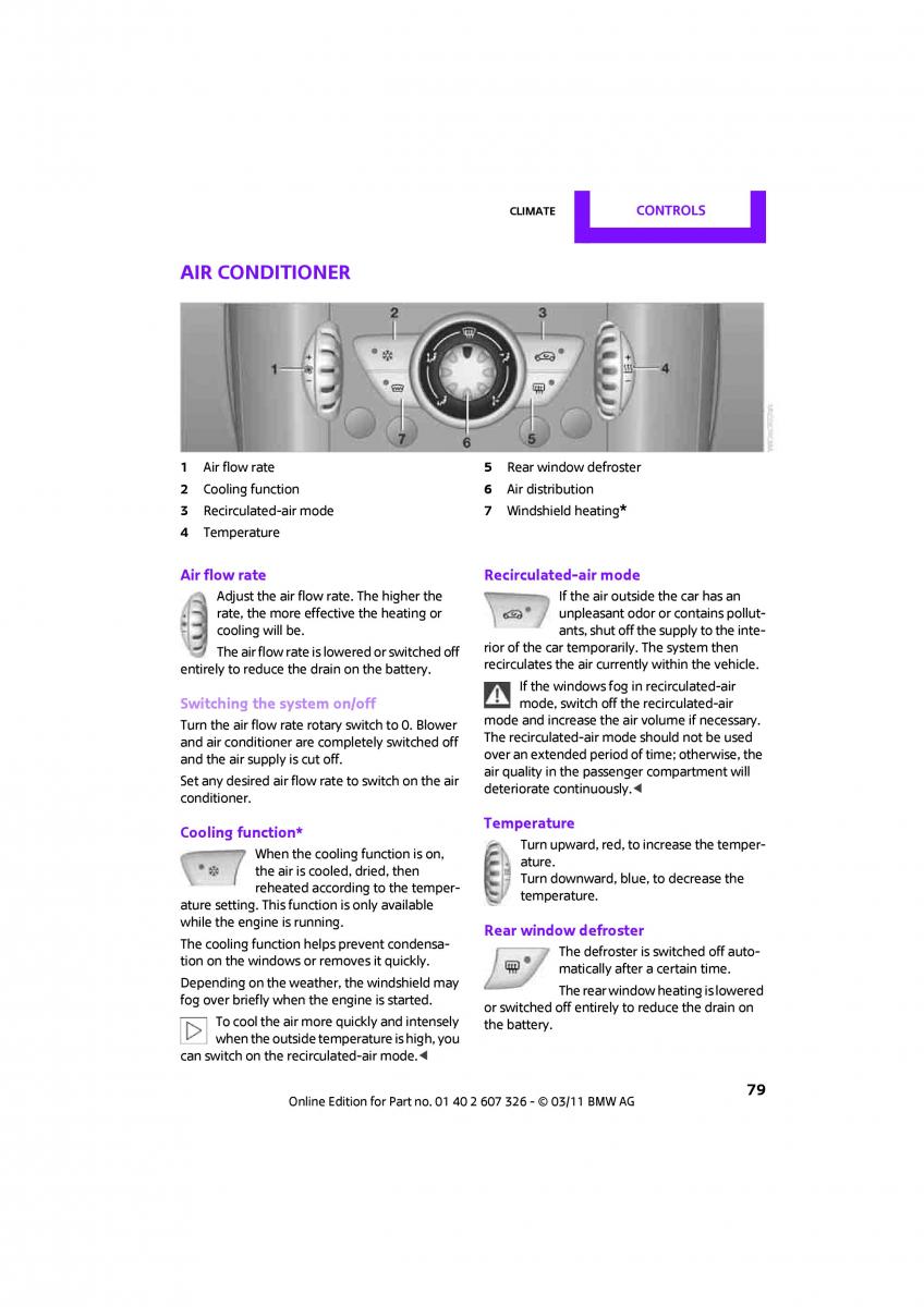 Mini Clubman owners manual / page 81