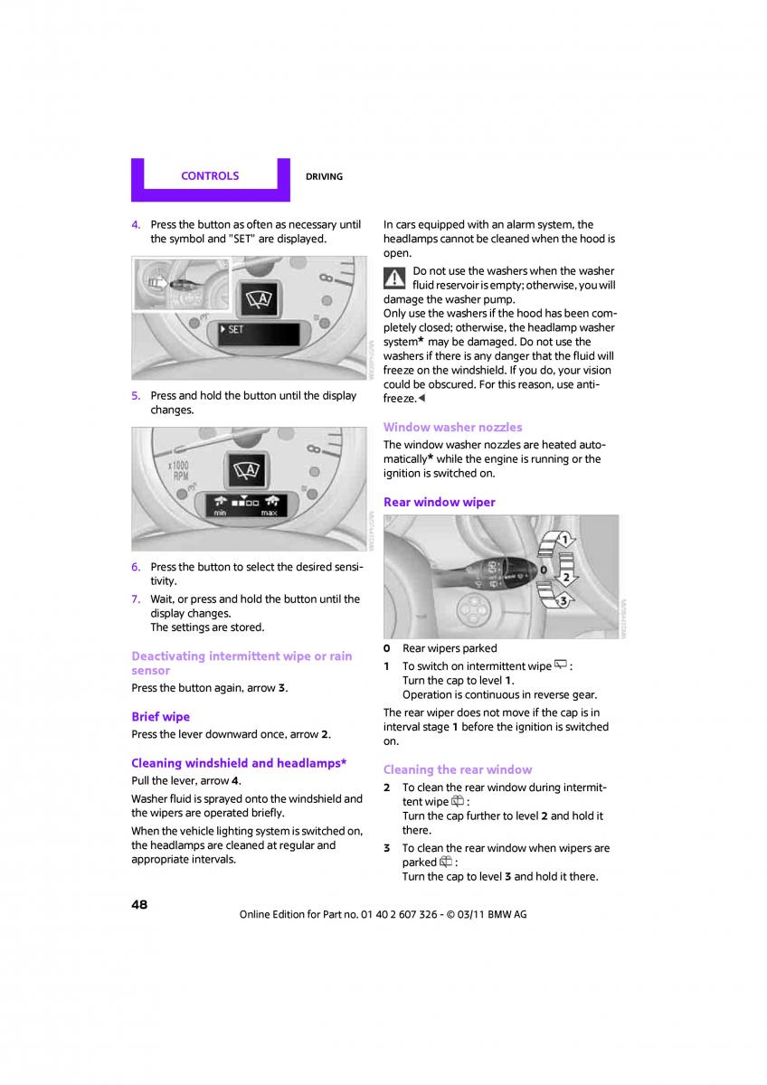 Mini Clubman owners manual / page 50