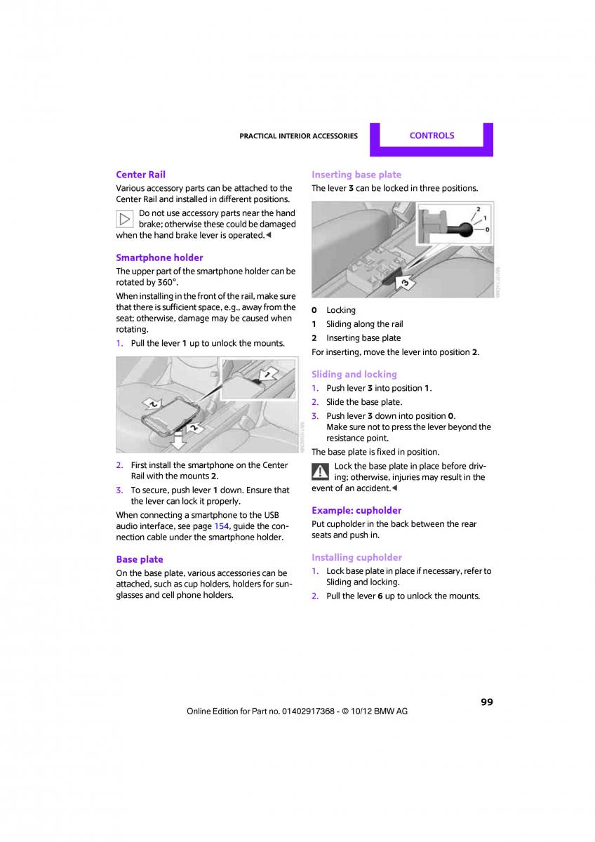 Mini Countryman owners manual / page 100