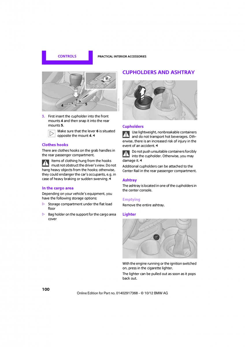 Mini Countryman owners manual / page 101