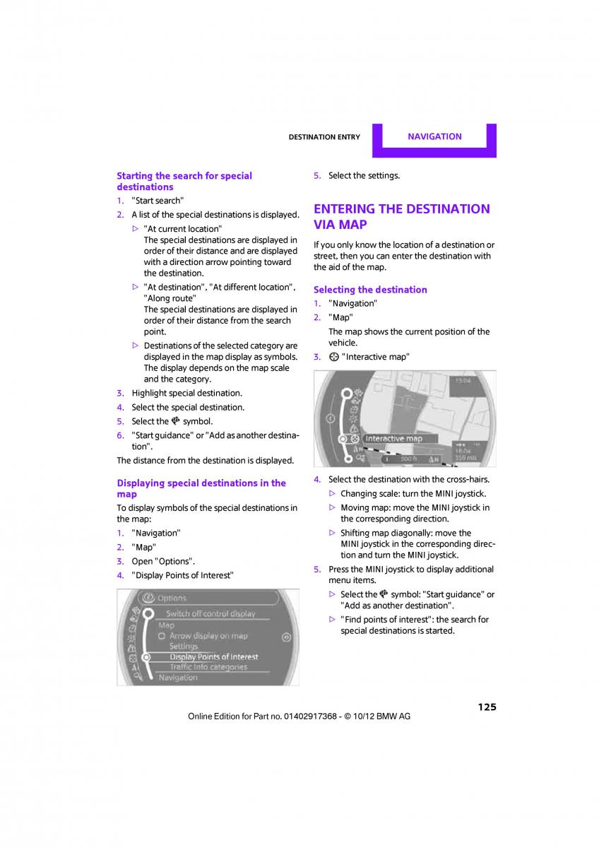 Mini Countryman owners manual / page 126