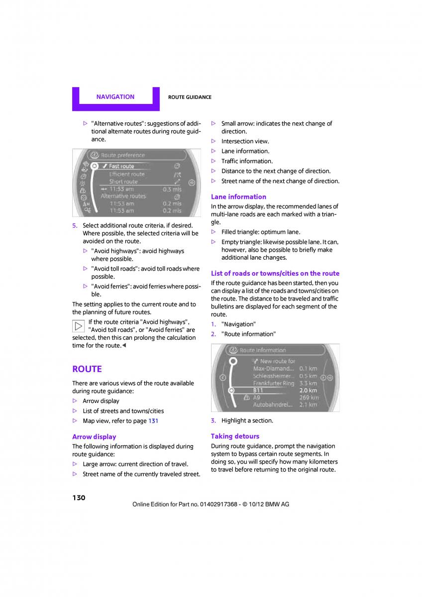 Mini Countryman owners manual / page 131