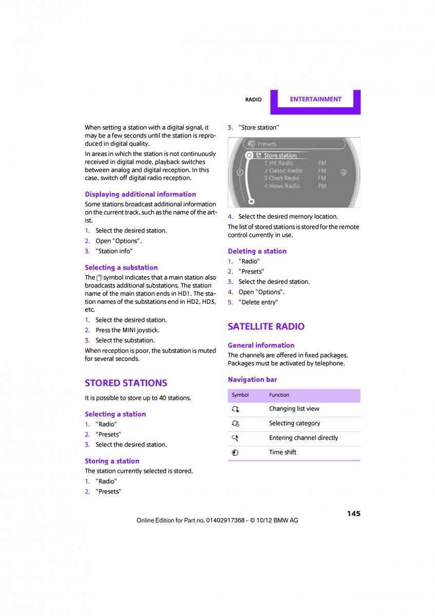 Mini Countryman owners manual / page 146