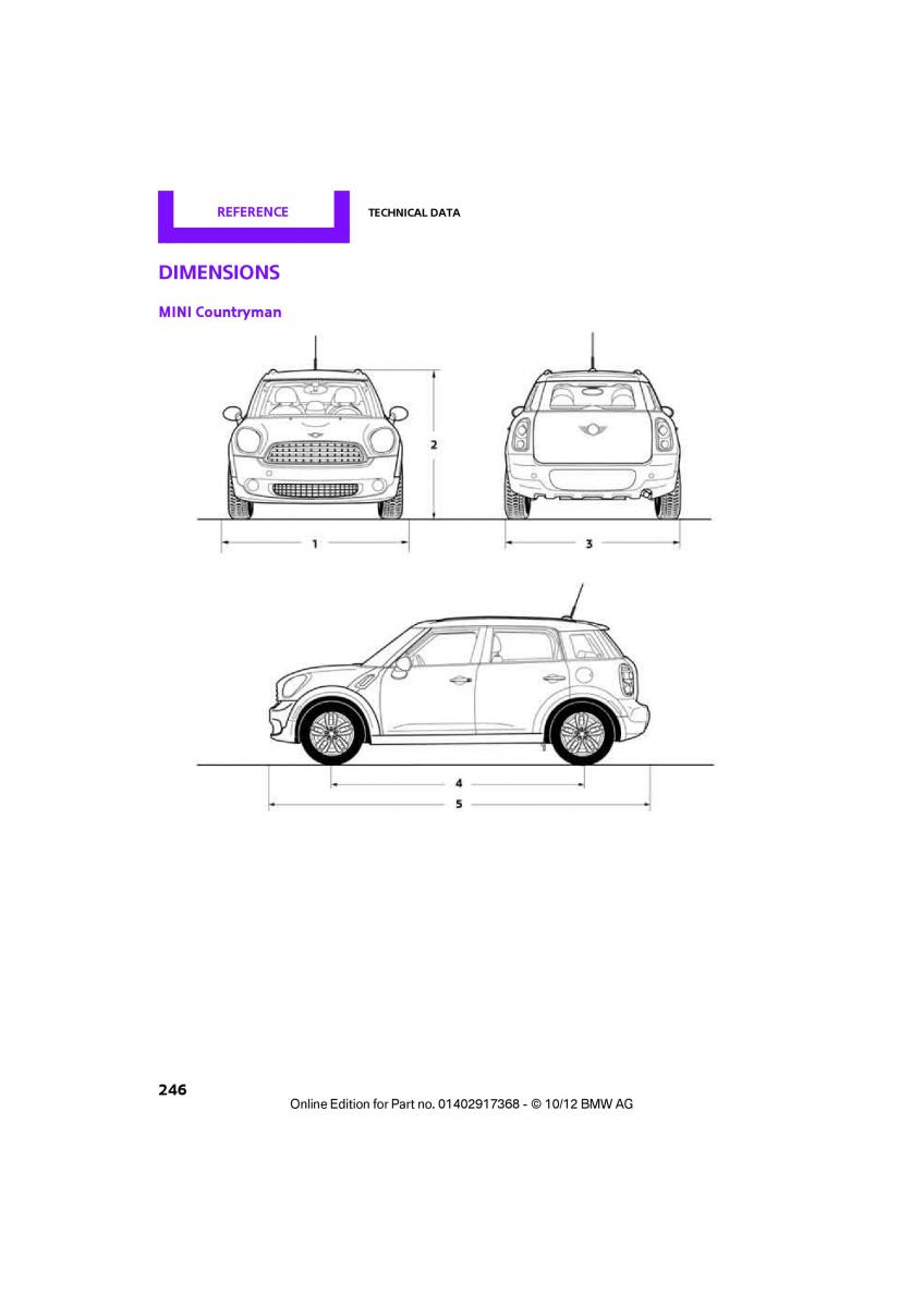 Mini Countryman owners manual / page 247