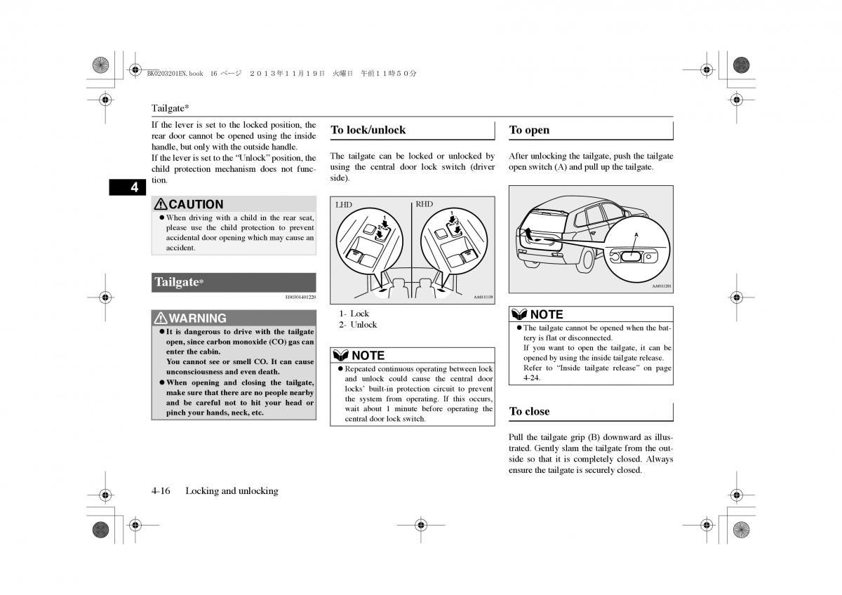 Mitsubishi Outlander PHEV III 3 owners manual / page 61