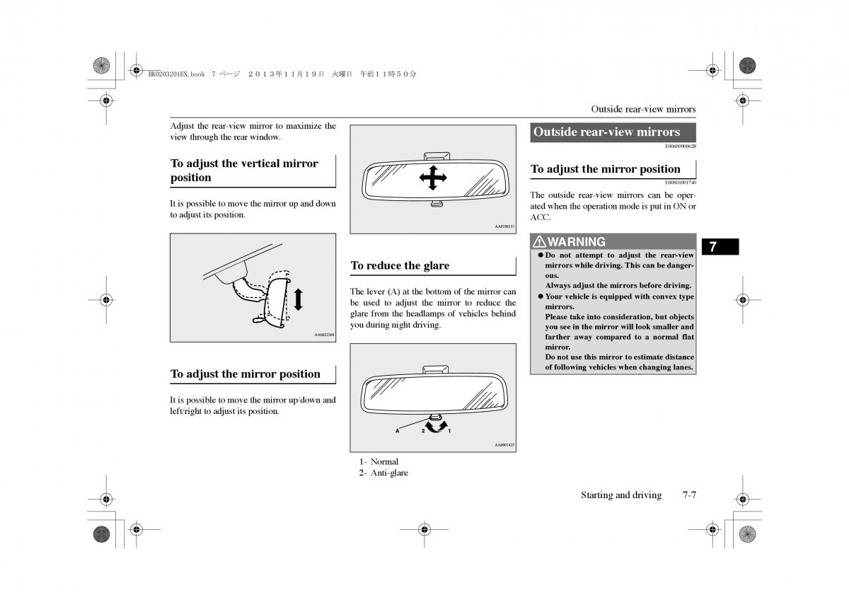 Mitsubishi Outlander PHEV III 3 owners manual / page 170