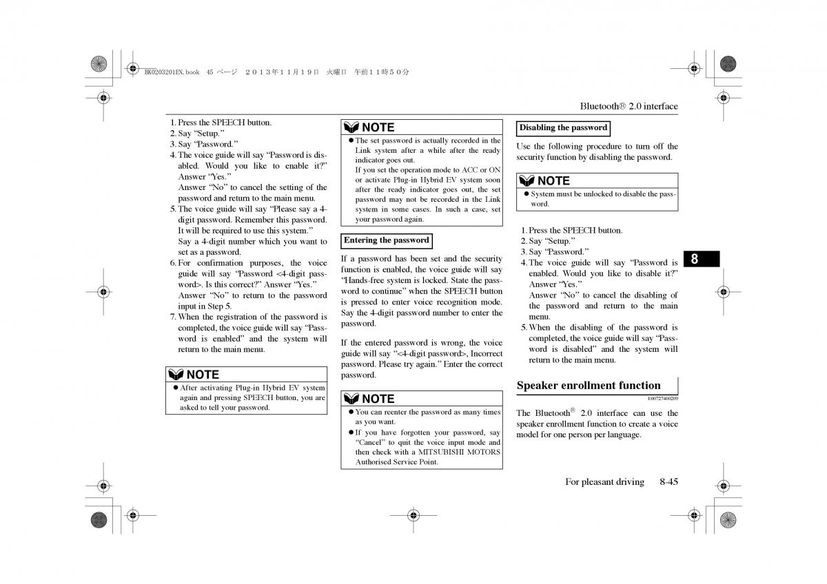 Mitsubishi Outlander PHEV III 3 owners manual / page 282