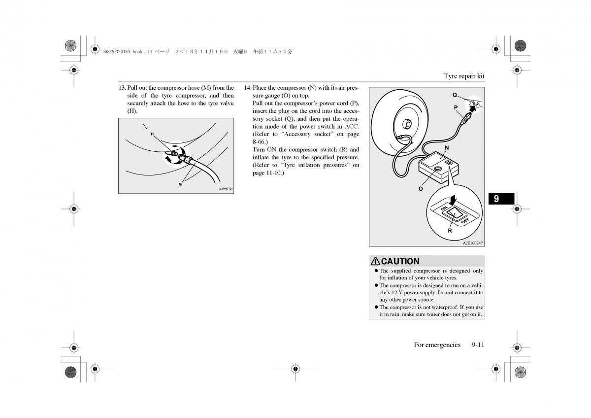 Mitsubishi Outlander PHEV III 3 owners manual / page 322