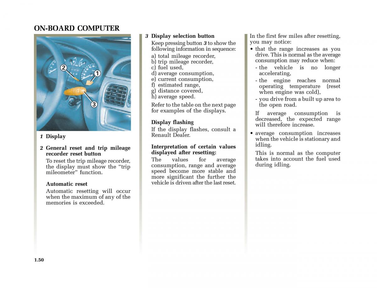 Renault Clio II 2 owners manual / page 58