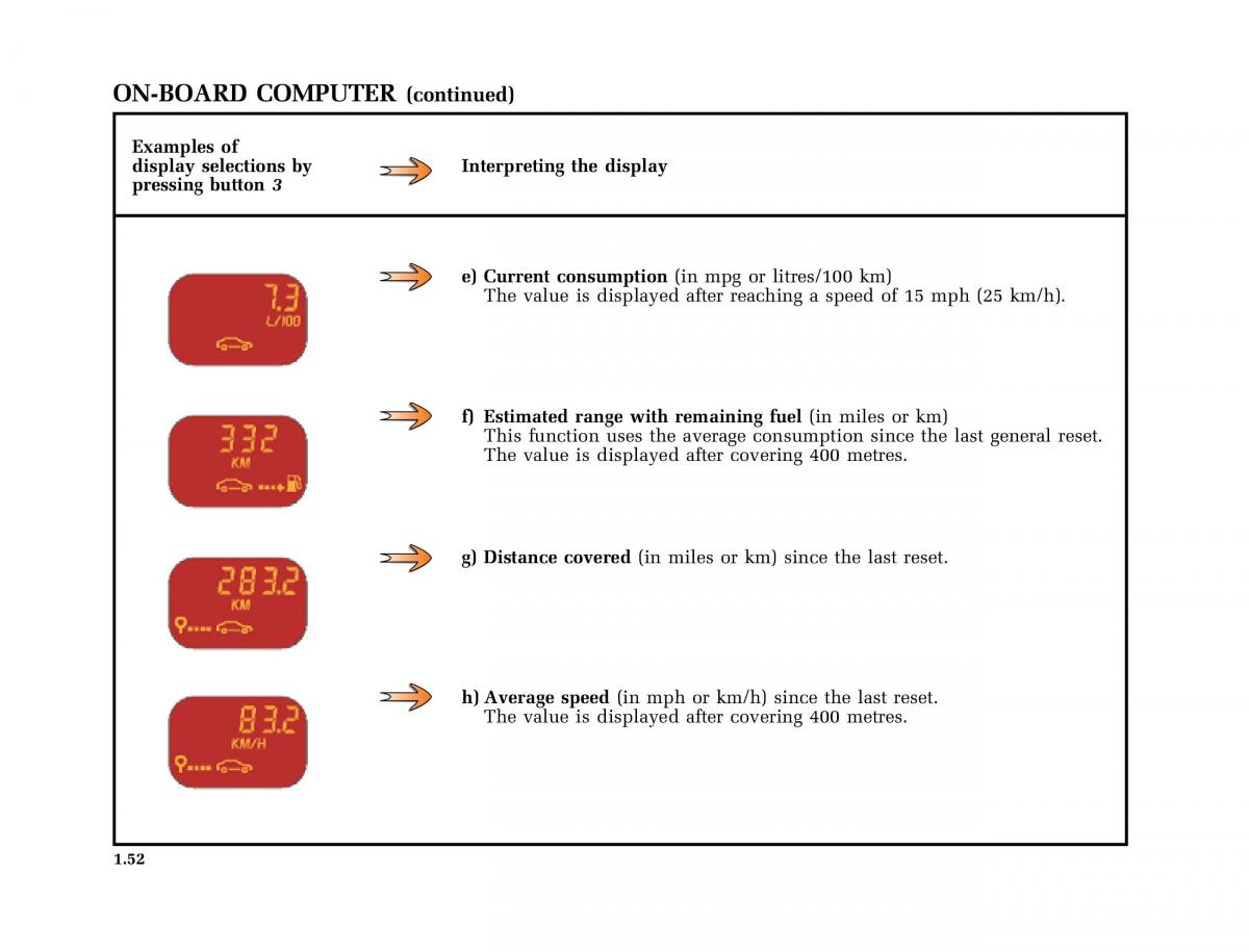 Renault Clio II 2 owners manual / page 60