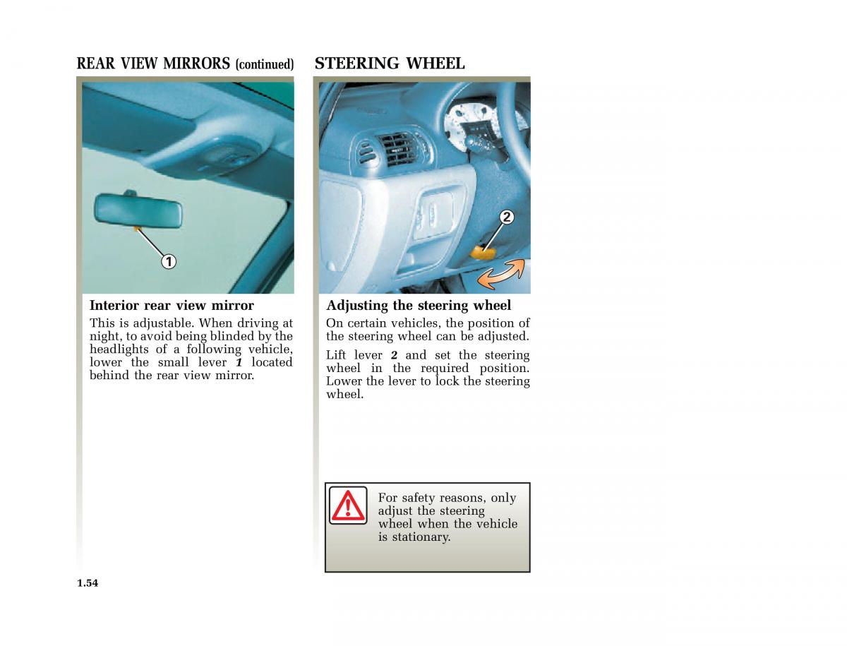 Renault Clio II 2 owners manual / page 62