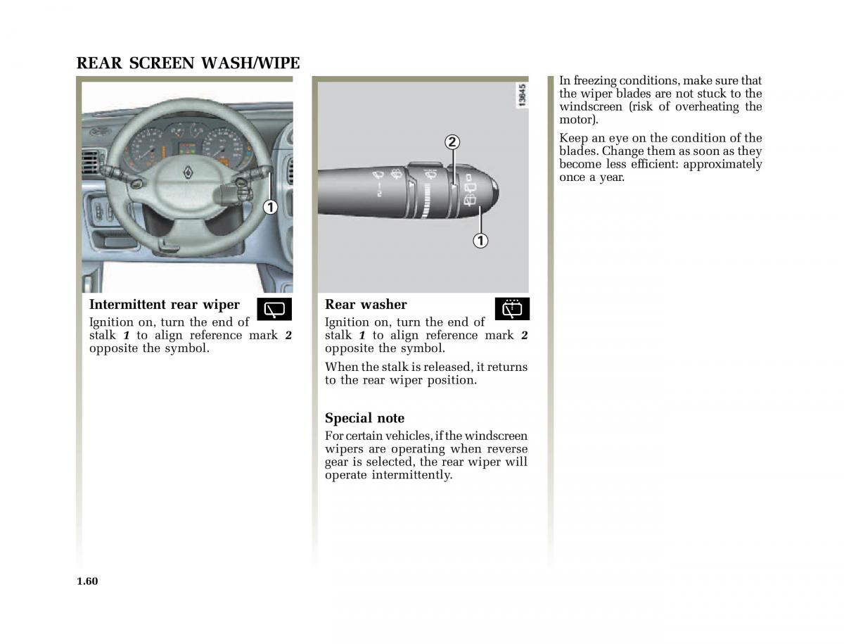 Renault Clio II 2 owners manual / page 68