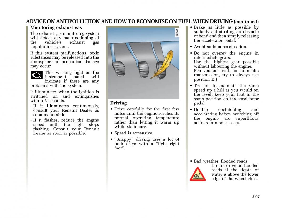 Renault Clio II 2 owners manual / page 79