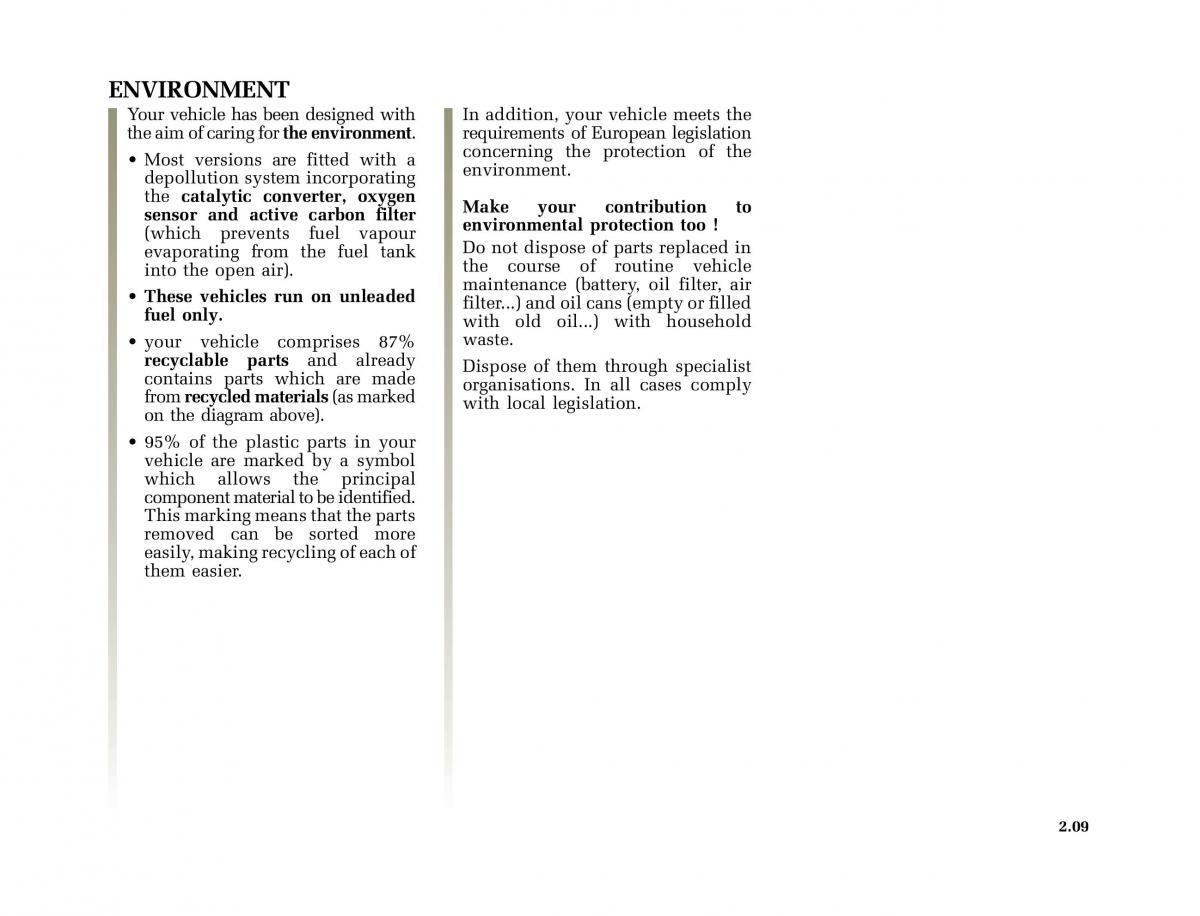 Renault Clio II 2 owners manual / page 81