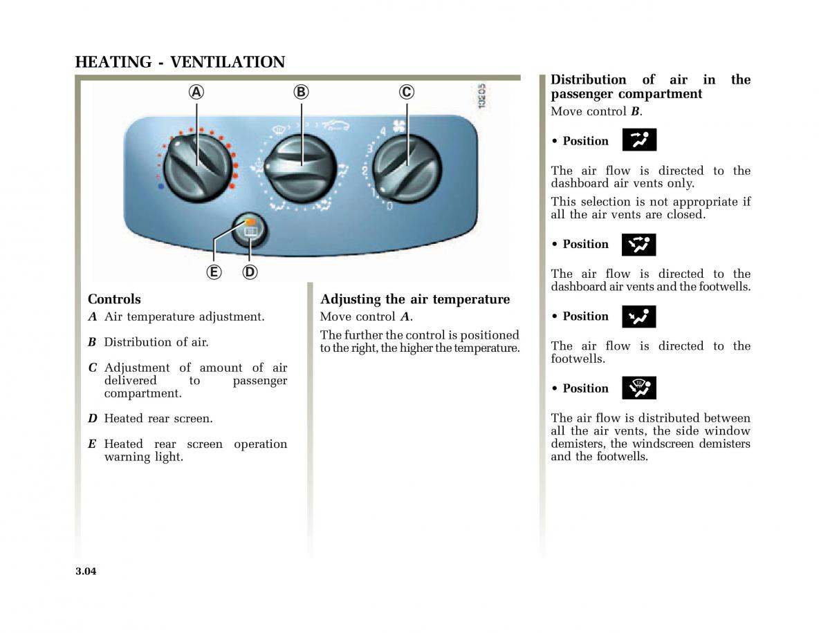 Renault Clio II 2 owners manual / page 90