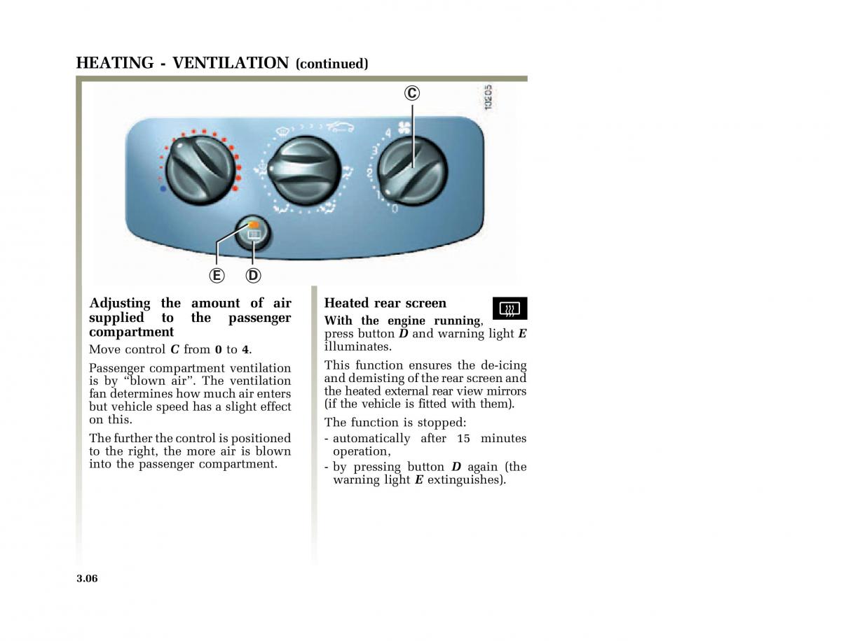 Renault Clio II 2 owners manual / page 92