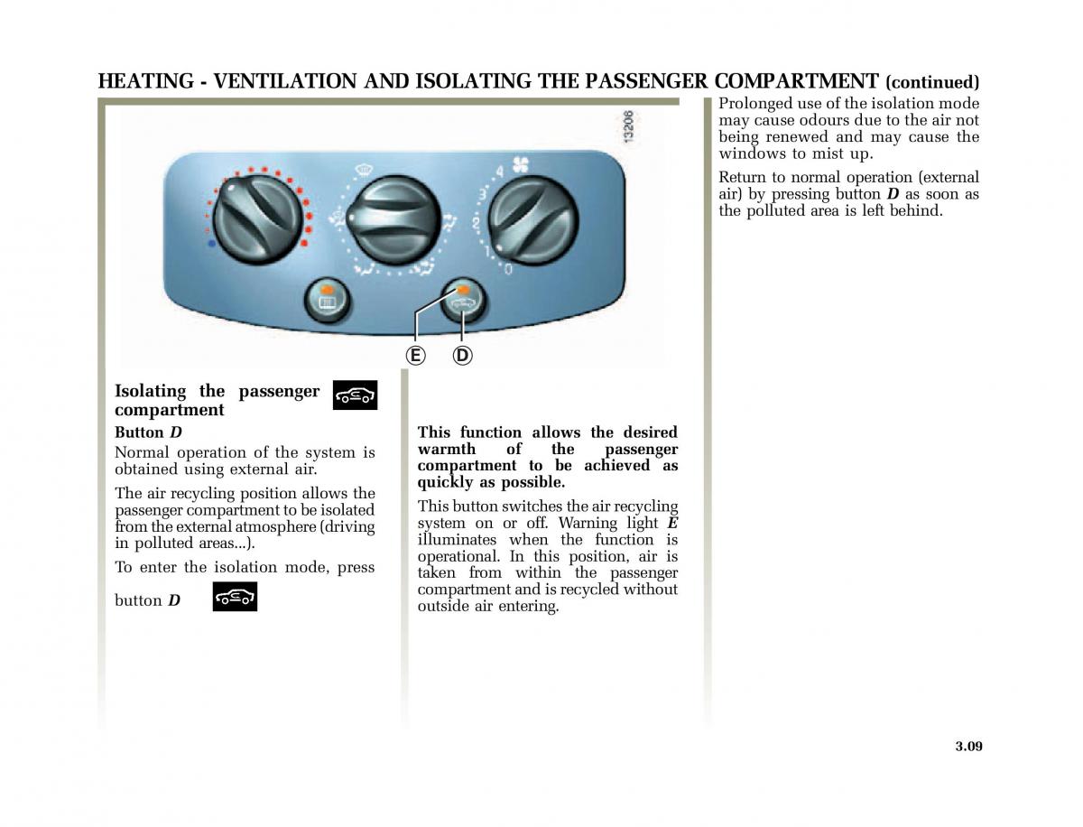 Renault Clio II 2 owners manual / page 95