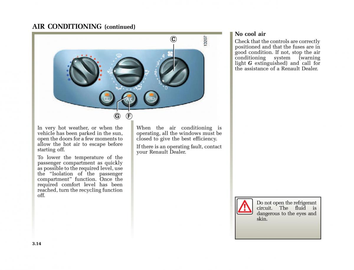 Renault Clio II 2 owners manual / page 100