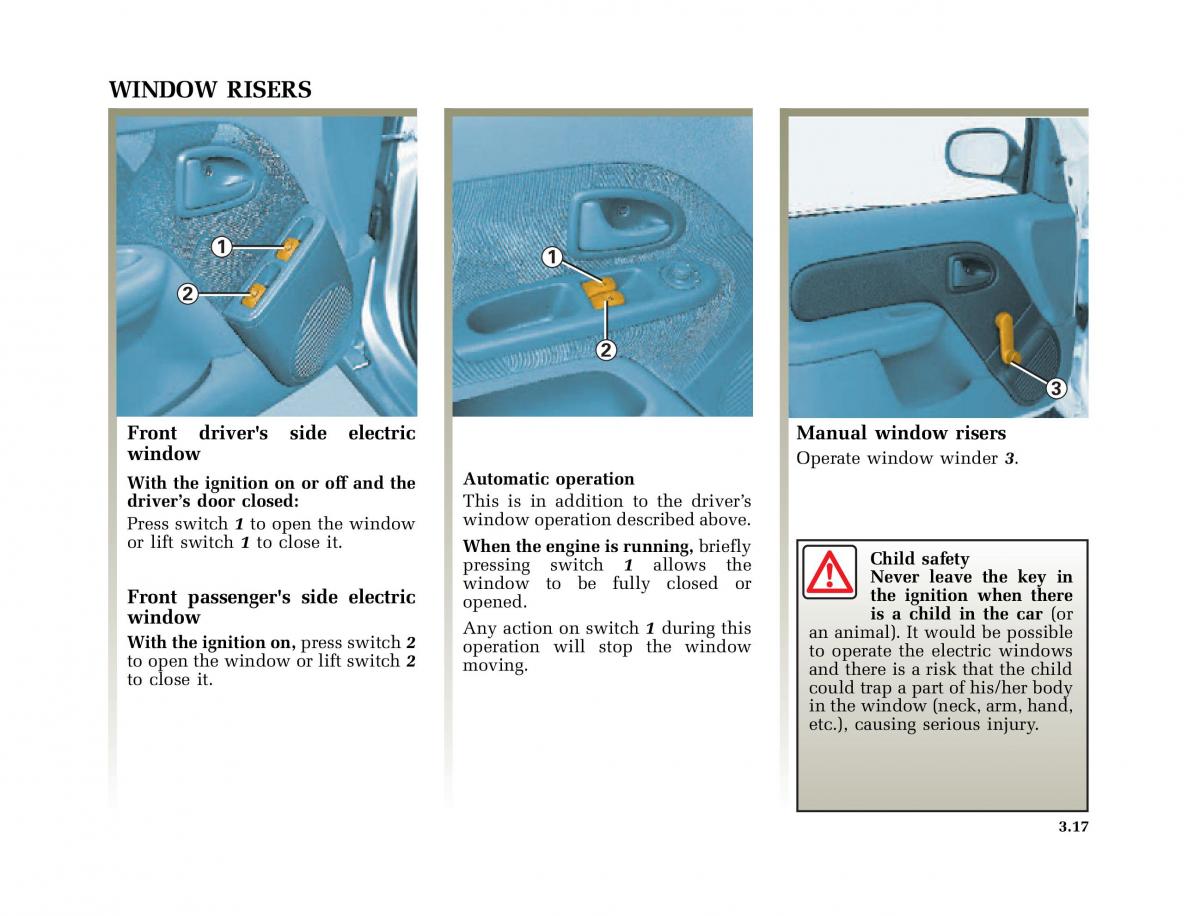 Renault Clio II 2 owners manual / page 103