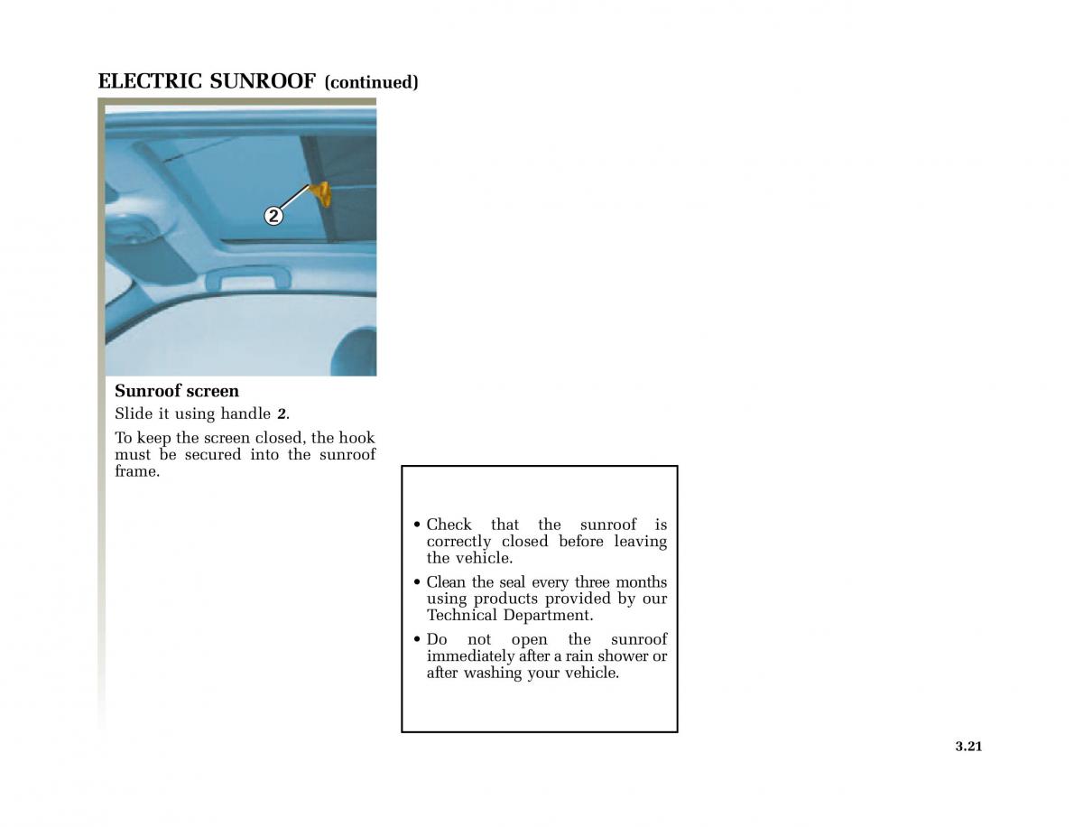 Renault Clio II 2 owners manual / page 107