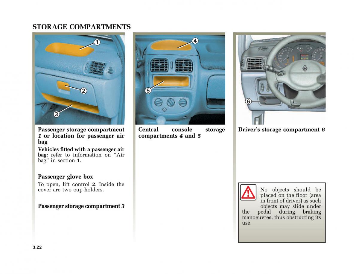 Renault Clio II 2 owners manual / page 108